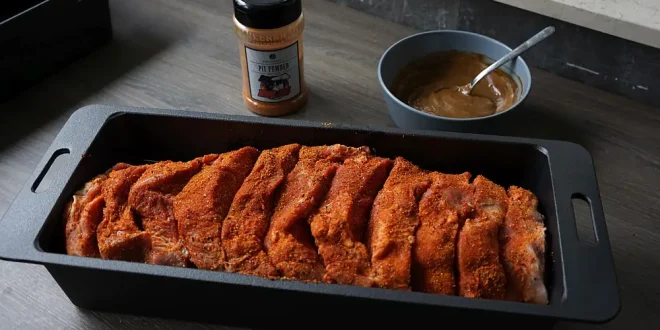 Räuberbraten im Ofen mit knuspriger Kruste und Zwiebel-Knoblauch-Füllung