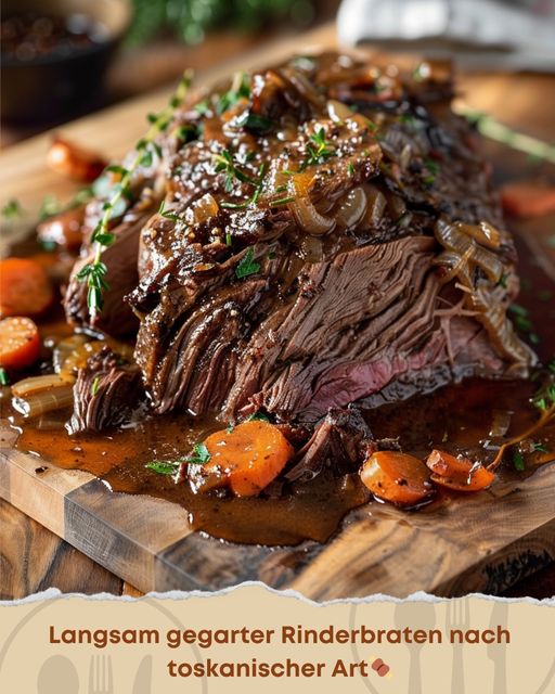 Langsam gegarter Rinderbraten nach toskanischer Art - REZEPTE VON HEUTE